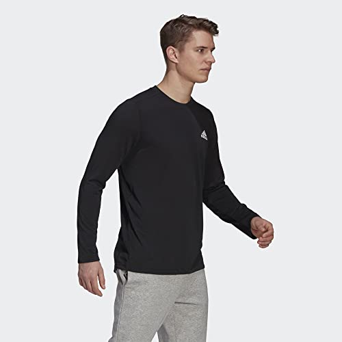 Adidas Mens Fr Long Sleeve Tee Black Medium #TOP3