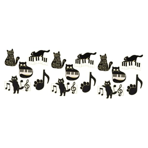 Badges d'épingle vêtements et jolie épinglette chat noir pour customisation