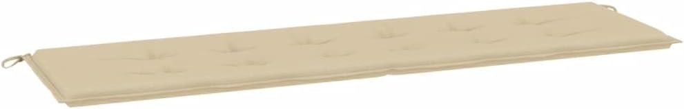 Garden Bench Cushion Beige 70.9 x 19.7 x 1.2 in Oxford Fabric Patio Loveseat Pad Water-Resistant Outdoor Furniture for Garden and Terrace Seating