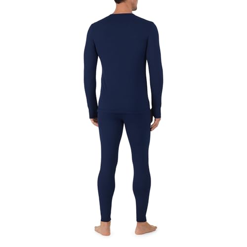 Image of Cuddl Duds Heavyweight 2 Piece Sets Base Layer Thermal Underwear for Men | Winter Clothing, Fleece Lined Long Sleeve Top & Leggings, Soft Lounge Set for Cold Weather, Moisture Wicking Heat Retention