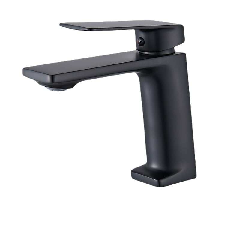 Robinet de lavabo mitigeur monotrou mélangeur eau chaude froide robinets d'évier montage sur pont