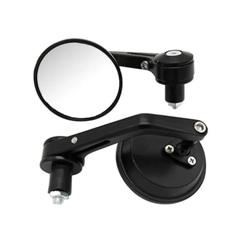 Wenqu Rétroviseurs Latéraux De Moto À Bout Rond Guidon De 7/8 Pouces Rétroviseur