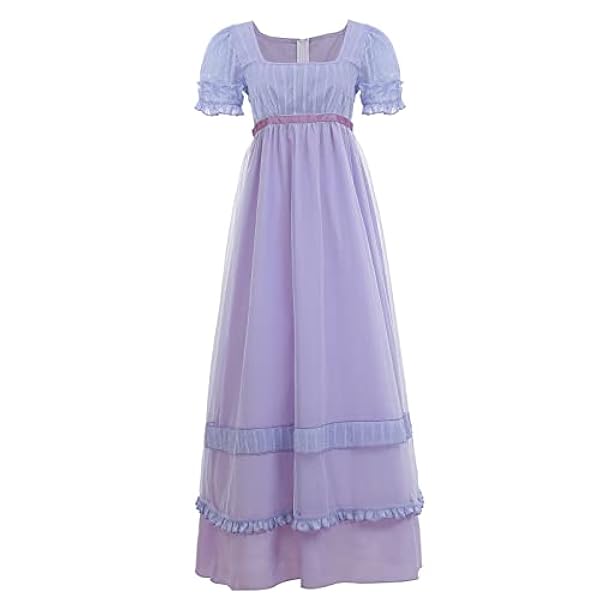 NSPSTT Vestido renacentista, vestido largo medieval, vestido victoriano, vestido largo, vestido gótico, vestido regencia