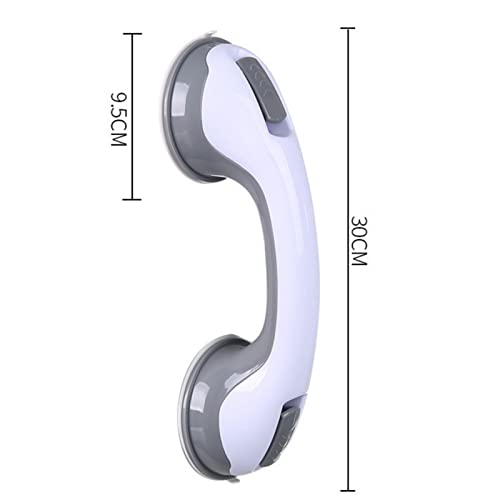 2Pcs Shower Handle, 12 Inch Bathroom Support Handles, Grab Bars With Strong Suction Cup, Shower Safety Hand Rail For Bathroom, Suitable For Elderly,Disable Etc.(With Bath Flowers) #TOP1
