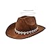 DLOULP Fashion Wide Brims Hats Costume Props Headwear for Casual Outfit Hiking Camping Concerts Event Dressingup Props Western Hat Multicolor