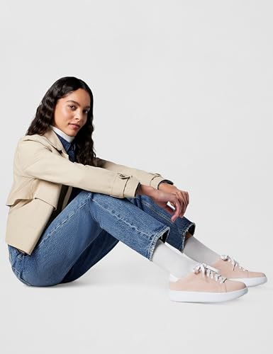 Cole Haan Cole Haan Women's Grand Crosscourt Joy Platform Sneakers, Cameo Rose Suede/White, 5-B US