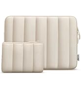 TECOOL Puffy Laptop Sleeve Case 13.3 inch,Protective 13 Macbok Sleeve for MacBook Air 13 13.6 inc...