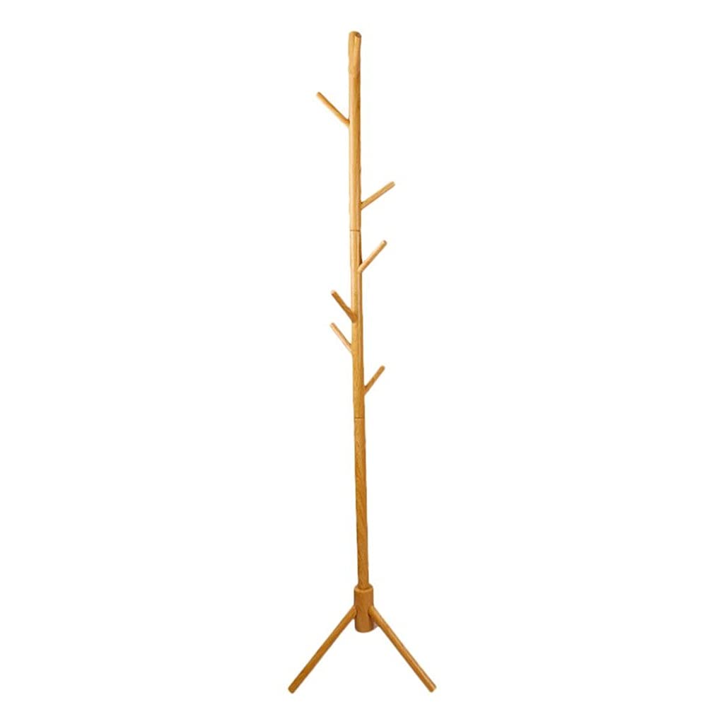 MOBYGKFY Simple Pine Floor Coat Rack Convenient Hanger 175 * 43cm for Home Office Can move at will(Argento)