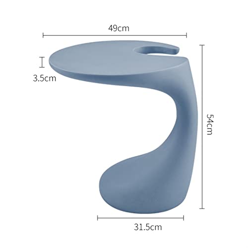 Image of Nordic Creative Sofa Side Table Plastic Coffee Table Small Apartment Balcony Corner Table Bedroom Bedside Table Table De Salon (Color : 2) (6)