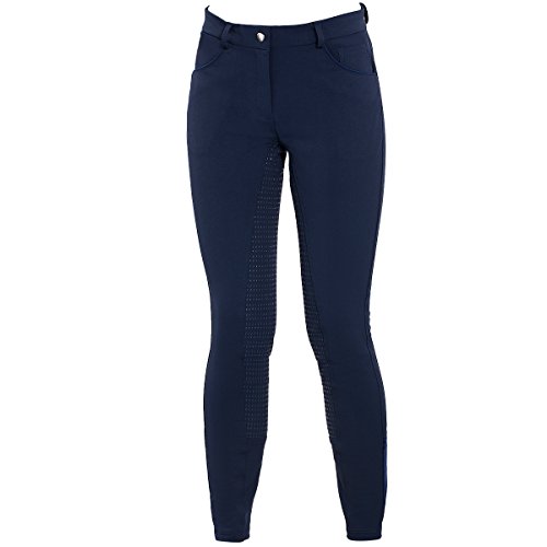Hr Farm Women's Full Seat Silicone Grip Breeches Horse Riding Jodhpurs (Navy, 28) #TOP1