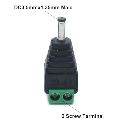 Conector de alimentación macho DC 3.5x1.35mm miniatura 2