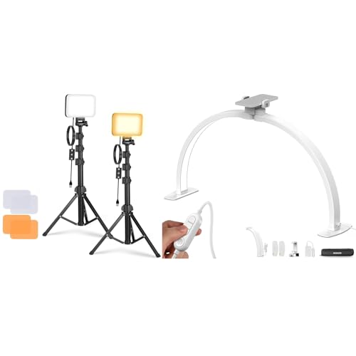 NEEWER 2-Pack LED Video Light & Nail Lamp Kit