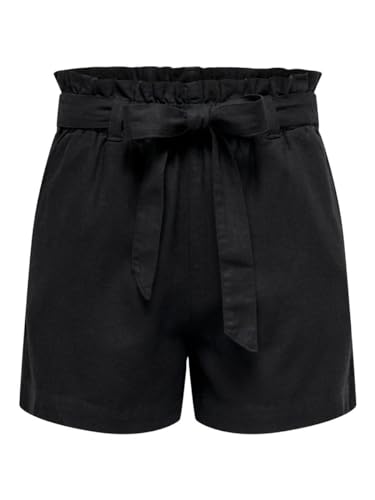 JACQUELINE de YONG Only&JDY JDYSAY MW Linen Shorts WVN Noos, Sky Captain, S Femme – vue 9