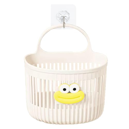Jlobnyiun Cesta de almacenamiento de pared | Cesta de pared colgante para baño – Bolsa multifunción para cosméticos, champú y salón