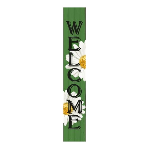 Welcome Front Porch Sign Wooden Beach Door Sign Outdoor Standing