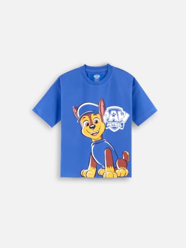 Image of Nap Chief Kids Cotton Paw Patrol Print Co-Ord Set for Boys & Girls | Half Sleeve T-Shirt & Shorts Set | Soft Casual Summer Wear