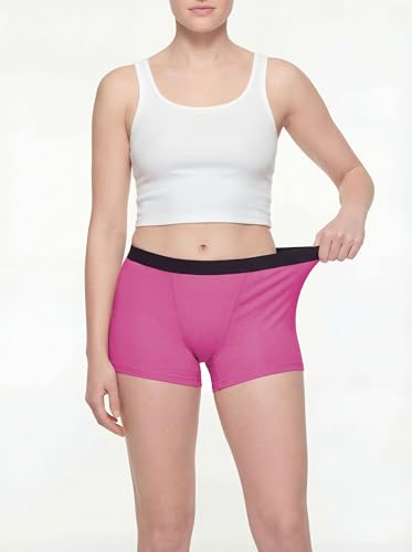Image of Sexy Basics Women's Boy Short Trunks | Cotton-Stretch Boxers | Multi Packs
