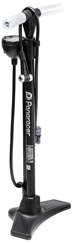 パナレーサー(Panaracer) 空気入れ ポンプ ワンタッチポンプ 空気圧ゲージ付 英式 仏式 バルブ対応 米式ア...