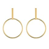 Glamouröse Damenohrringe aus Edelstahl mit edler, goldener Oberfläche. Made in Germany: hergestellt in der eigenen Manufaktur in Deutschland unempfindlich und Allergiker geeignet.