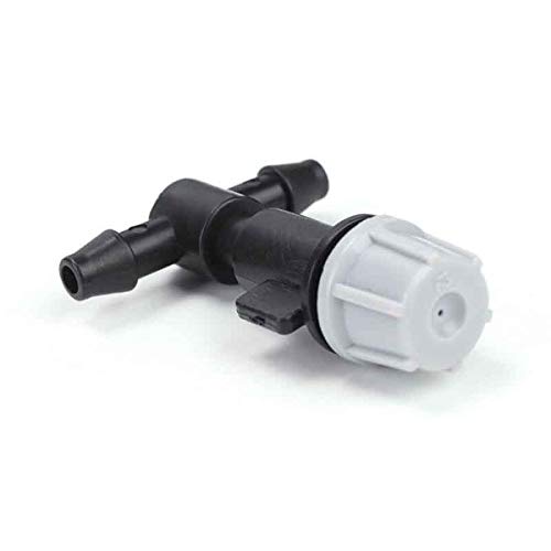 SDFG 50pcs Automatic Mist Spray Nozzle Sprinkler Garden Irrigation Micro Flow Dripper Plant Watering Kit Mist Irrigation System with 3 Tee Irrigation Misting Drip Garden Agriculture Irrigation System