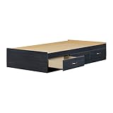 South Shore Ulysses Mates Bed with 3 Drawers, Twin 39-inch, Blueberry