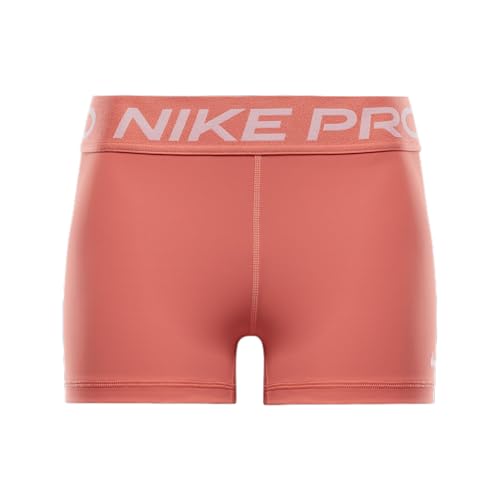 Nike ProWomen’s 3″ Shorts (Light Wild Mango/White, CZ9857-643) Size Medium