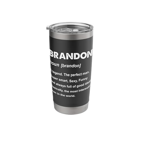 Brandon Name Stainless Steel Insulated Tumbler