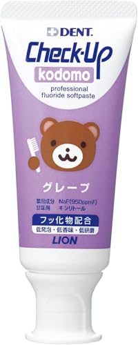 Lion Dental Lion Checkup Kodomo 60g Grape Paste Purple Tube 60g (...