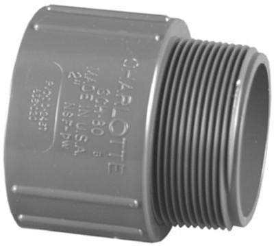 Charlotte Pipe 1-1/2 in. Slip x 1-1/2 in. Dia. MPT Pipe Adapter