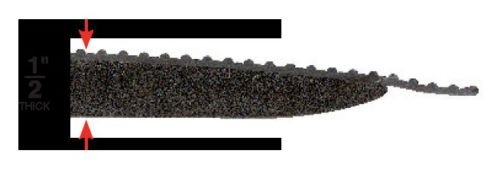 2' x 10' Approx 9/16'' Thick Ribbed Surface Anti Fatigue Matting Industrial Mat