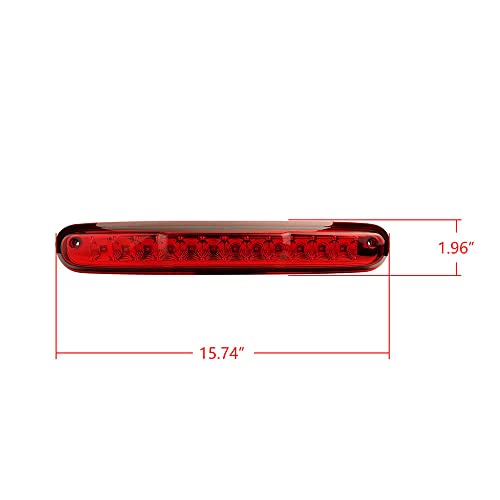 Luz De Freio De Alta Montagem Led Luz Traseira Terceira Luz De Freio Luz De Carga 12V Para Chevrolet