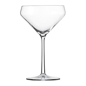 Zwiesel Glas Pure German Crystal Glassware Collection, 6 Count (Pack of 1), Martini Cocktail Glass
