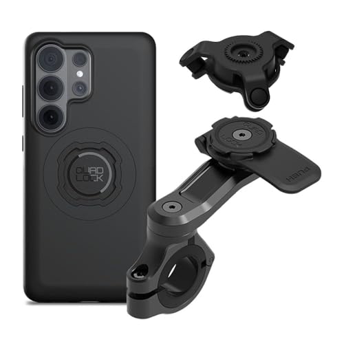Image of Quad Lock Motorcycle Handlebar Mount PRO Kit with Vibration Dampener and MAG Phone Case for Samsung Galaxy S26 Ultra