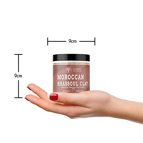 Image of Forest Ocean 100% Pure Calcium Bentonite Clay & Moroccan Rhassoul Clay Powder Combo Pack For Hair Care & Skin care, Unisex - (150g Each Pack Of 2)