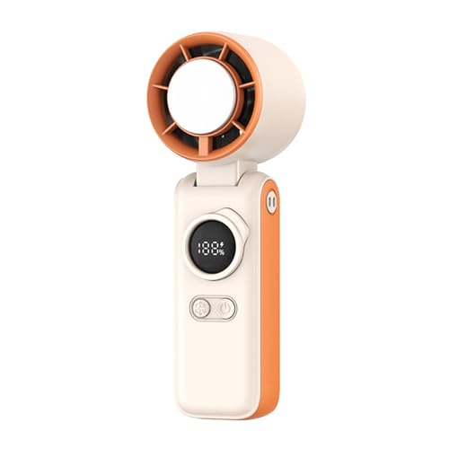 Ventilador digital portátil de gran potencia con batería recargable y base plegable 2