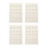 Quantfire 4-Pack Universal Replacement Heat Plate Flame Tamer for Grand Turbo Grills, Ceramic Brick Flame Tamer, Replacement Parts for BARBEQUES Galore Grand Turbo