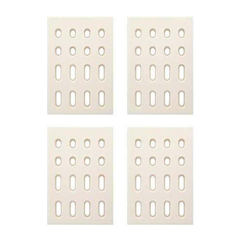 Quantfire 4-Pack Universal Replacement Heat Plate Flame Tamer for Grand Turbo Grills, Ceramic Brick Flame Tamer, Replacement Parts for BARBEQUES Galore Grand Turbo