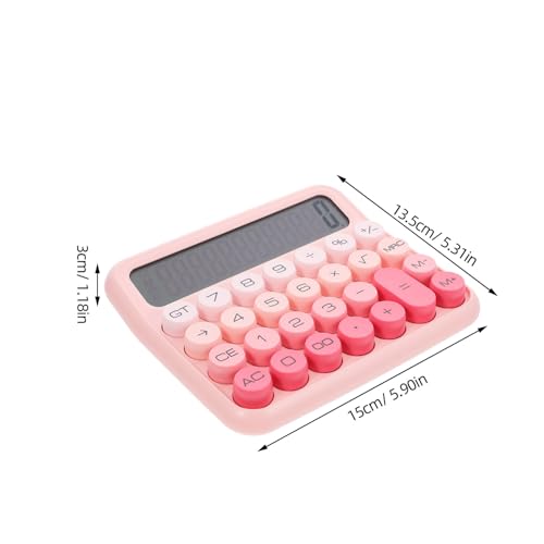 Calculadora de gran pantalla y diseño degradado rosa decorativo 2