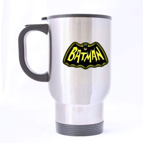 Batman Silver Insulated Travel Tea/Coffee Mug.