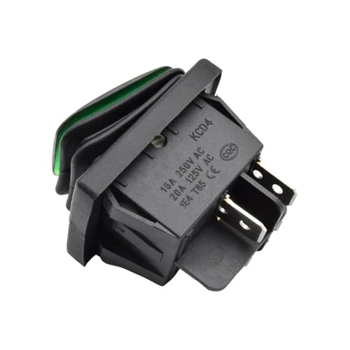 Interruptor basculante KCD4 iluminado para controlar el encendido seguro 6