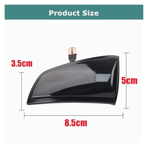 Intermitente retrovisor dinámico luz LED secuencial lateral espejo 5