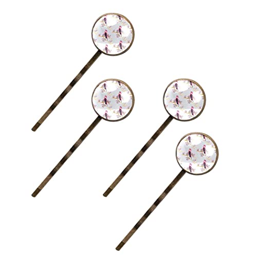 Barrettes à cheveux oiseaux roses pour sublimer votre look bohème lors d'un mariage