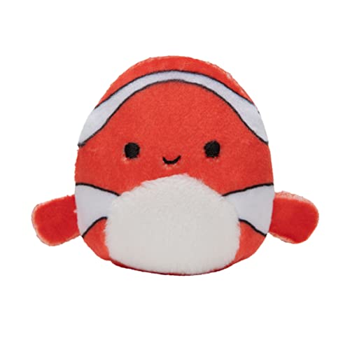 Squishville by Squishmallows SQM0067 Mystery Sealife Squad, Six 2 Sea Animals, Irresistibly Soft Colourful Plush, Mini Shark, Otter, and Seahorse Squishmallows