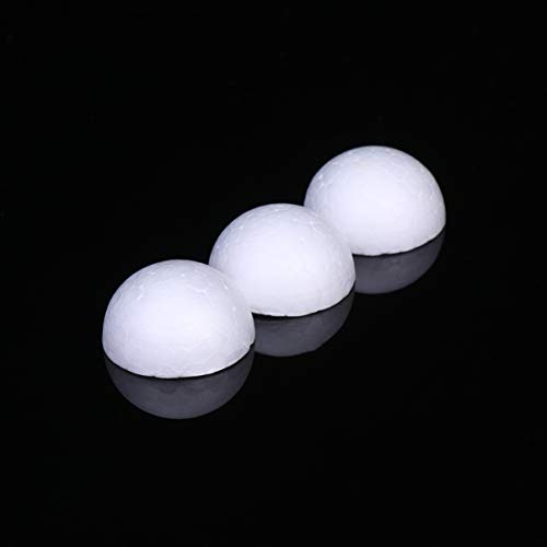 EXCEART 100 Stuks Halve Schuimballen 4 Cm Gladde Ronde Polystyreenschuimballen Halve Cirkel Schuimballen Modellering Van… - Image 7