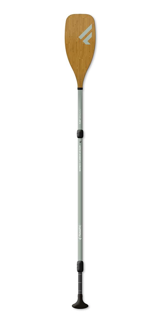 FANATIC Bamboo Carbon 60 Slim 3-Piece SUP Paddel 2025 Brown