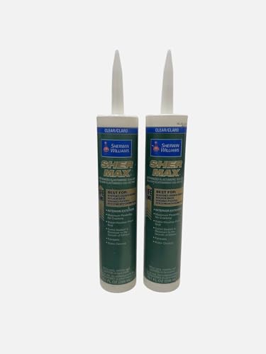 Sherwin Williams SherMax Urethanized Elastomeric Sealant Clear 10 oz (2-Pack)