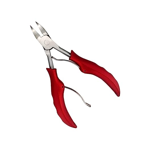 Beaupretty 1 Pc Cortauñas Podólogo Cortaúñas Tijeras Para Uñas De Los Pies Automático Clavos Implementos Clips Herramientas Para Pintar Uñas Agente De Mudanzas Dedo Gel Acero Inoxidable Rojo
