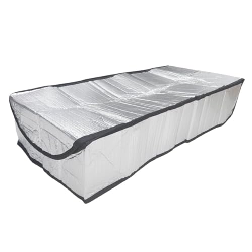 Gatuida Attic Staircase Insulation Cover Aluminum Foil Layer Thermal Insulation Heat Preservation for Loft Door Energy Saving for Winter Use