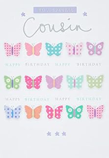 Birthday Card Cousin - 7 x 5 inches - Piccadilly Greetings, 7005