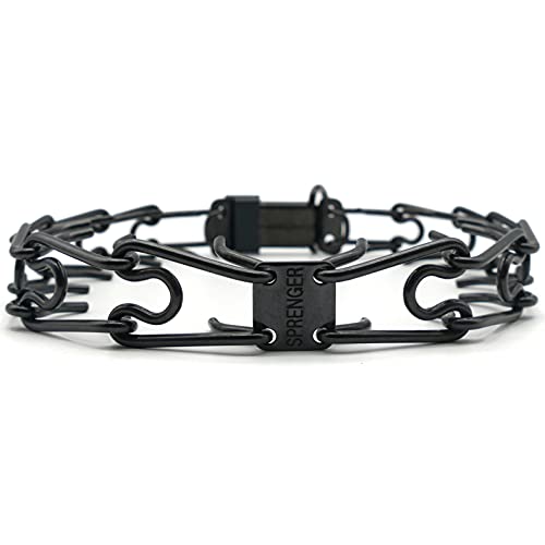 Herm Sprenger Black Stainless Steel Prong Dog Collar with ClicLock Buckle for Small Medium Large Dogs Ultra-Plus Training Pinch Collar with Quick Release Made in Germany - Thumbnail 6